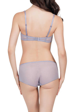 Affinitas Lavender Grey Coco Embroidered Hipster Panty thumbnail 3