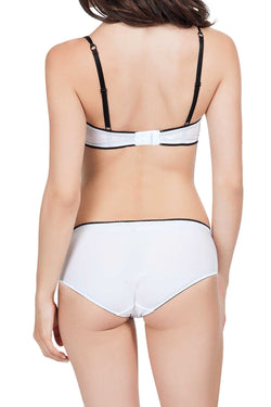 Affinitas White Nelly Embroidered Hipster Panty thumbnail 2