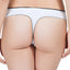 Affinitas White Nelly Embroidered Thong