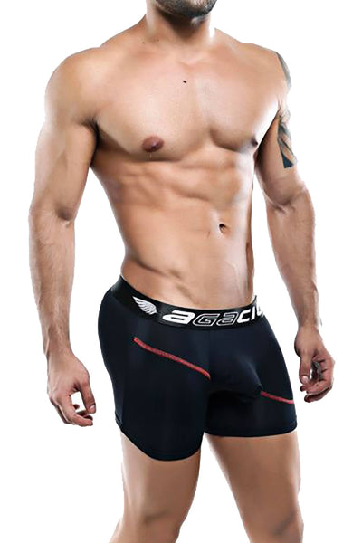 Agacio Black/Red Boxer Brief