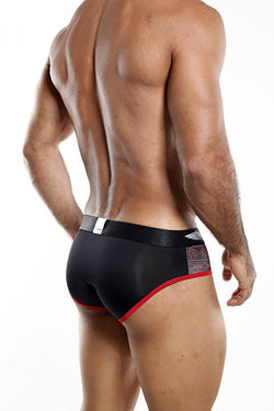 Agacio Black/Red Front-Printed Bikini Brief thumbnail 2