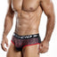 Agacio Black/Red Front-Printed Bikini Brief