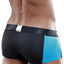 Agacio Black/Turquoise Mesh-Panel Boxer Trunk