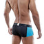 Agacio Black/Turquoise Mesh-Panel Boxer Trunk
