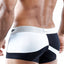 Agacio Black/White/Blue Asymmetric Boxer Trunk