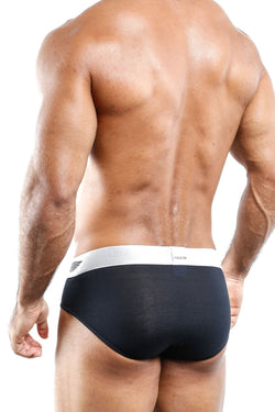 Agacio Elongated Pouch Brief in Black thumbnail 2