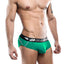 Agacio Green/Black Nylon Bikini Brief