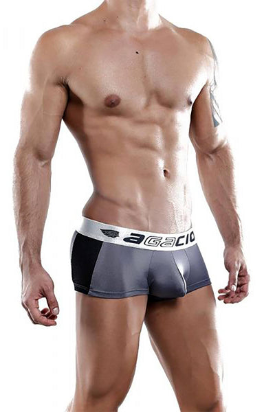 Agacio Grey/Black Boxer-Trunk