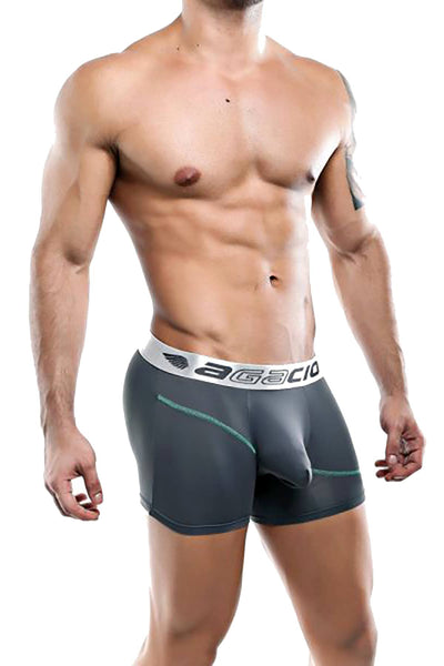 Agacio Grey/Turquoise Boxer Brief