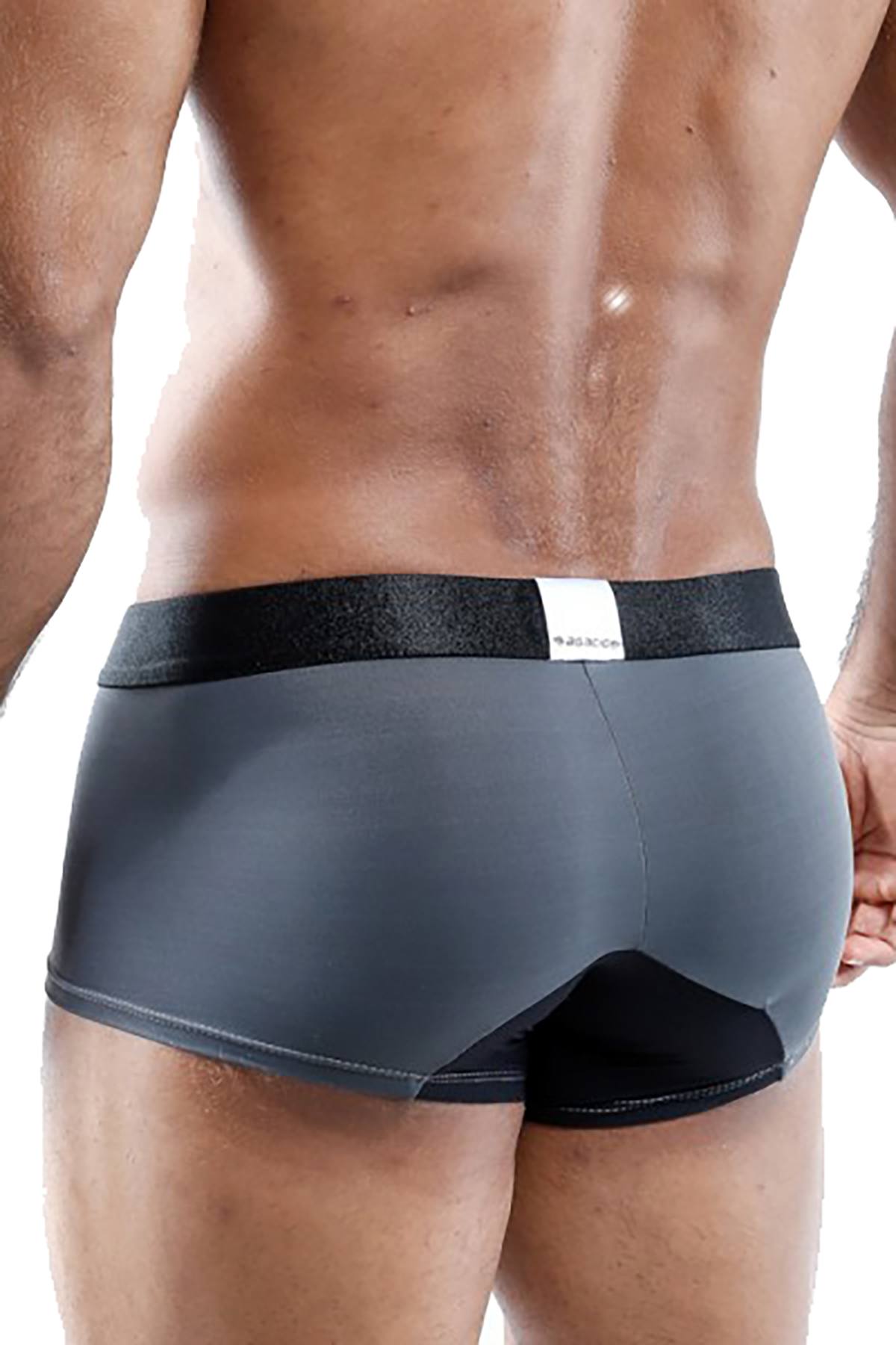 Agacio Grey/White Architectural Boxer Trunk