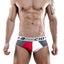 Agacio Grey/White Color-Block Sporty Brief