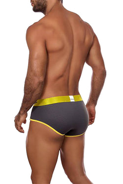 Agacio Grey/Yellow Warm Mesh Brief thumbnail 2