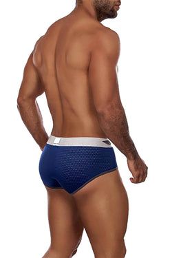 Agacio Navy/Silver Warm Mesh Brief thumbnail 2