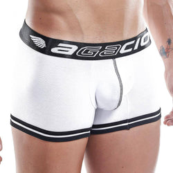 Agacio Retro Contrast Trunk in White/Black thumbnail 1