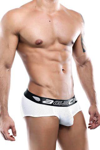 Agacio Sport Mesh Brief in White