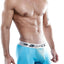 Agacio Sport Mesh Pouch Boxer Brief in Turquoise/Grey