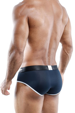 Agacio Structure Bikini Brief in Black/Lavender thumbnail 2