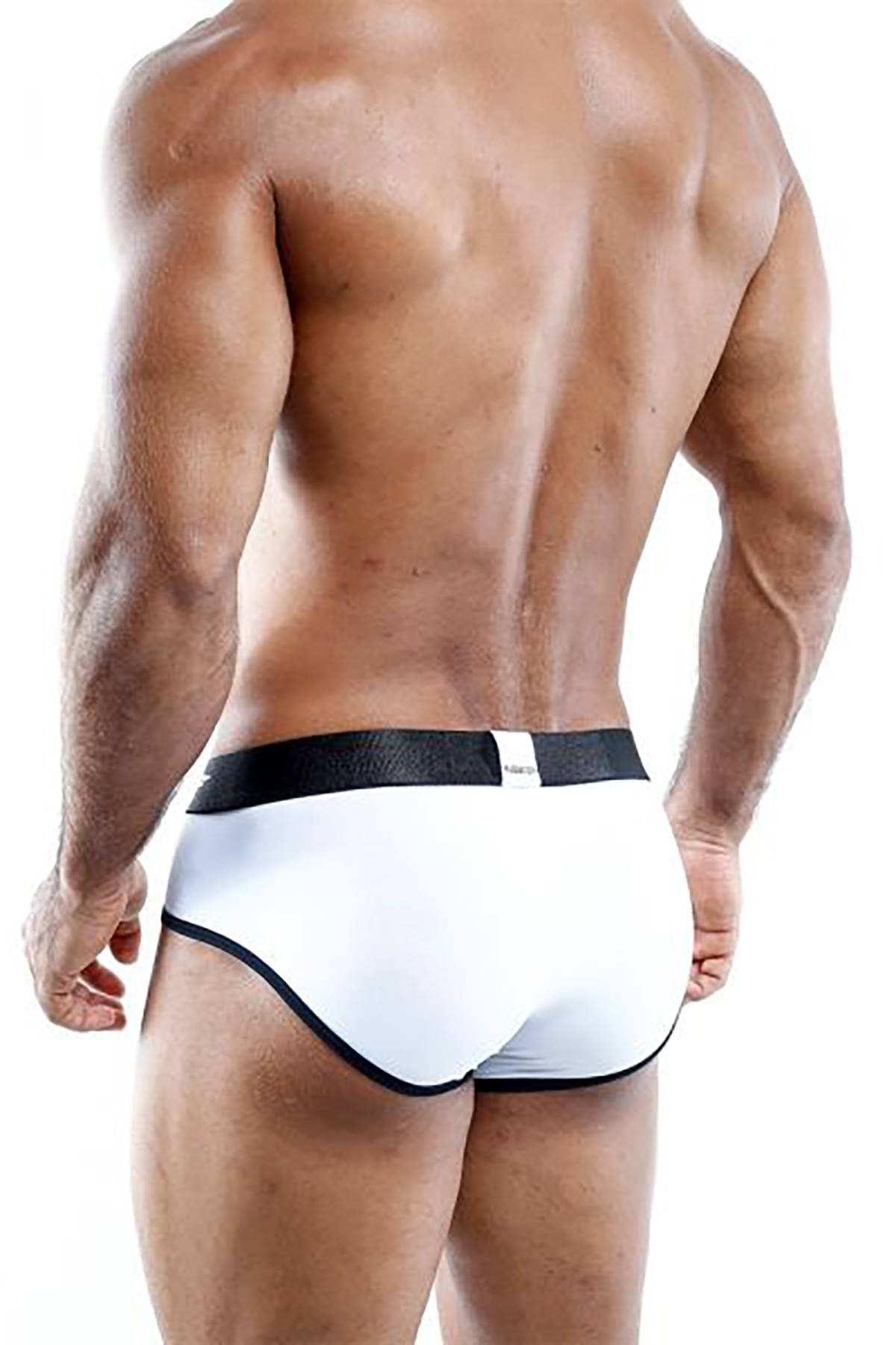 Agacio White/Lavender Connection Bikini Brief