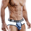 Agacio White/Lavender Connection Bikini Brief