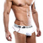 Agacio White/Red Nylon Bikini Brief
