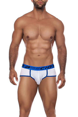 Agacio White/Royal Warm Mesh Brief thumbnail 1