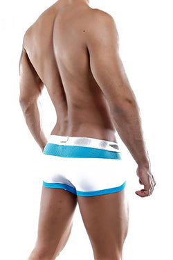 Agacio White/Turquoise Boxer-Trunk thumbnail 2