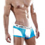 Agacio White/Turquoise Boxer-Trunk
