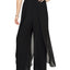 Alex Evenings Flyaway Straight-leg Pants Black