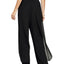 Alex Evenings Flyaway Straight-leg Pants Black