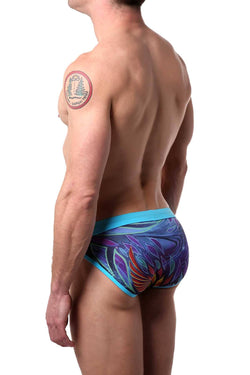 Alexander Cobb Black/Light-Blue Icarus Fall Swim Brief thumbnail 2