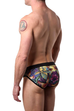 Alexander Cobb Black/Multi Solomon-Sea Swim Brief thumbnail 2