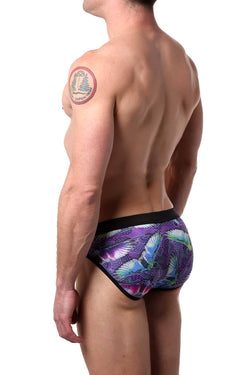 Alexander Cobb Black/Purple Wings Swim Brief thumbnail 2