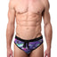 Alexander Cobb Black/Purple Wings Swim Brief