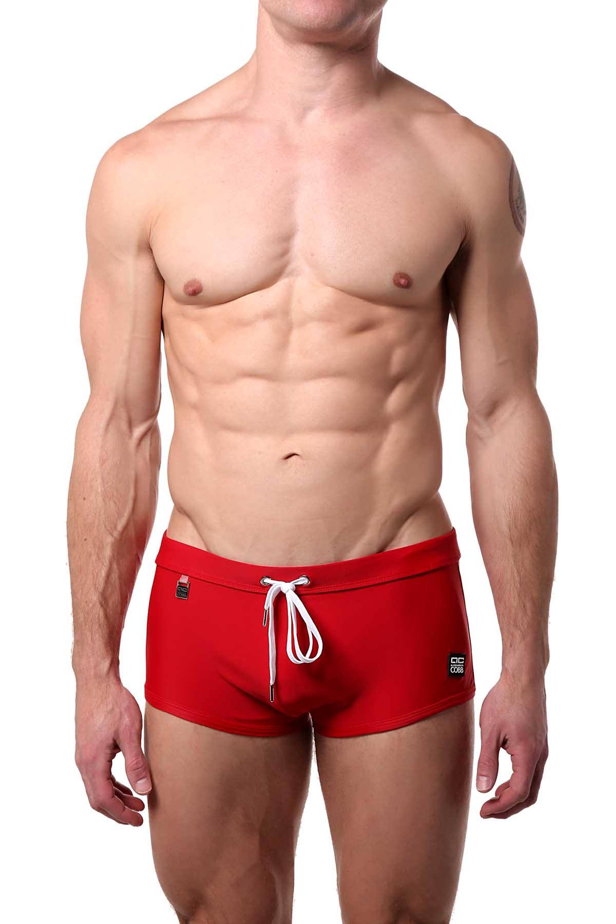 Alexander Cobb Cherry-Red Swim Trunk