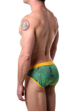 Alexander Cobb Green/Yellow Neo Swim Brief thumbnail 2
