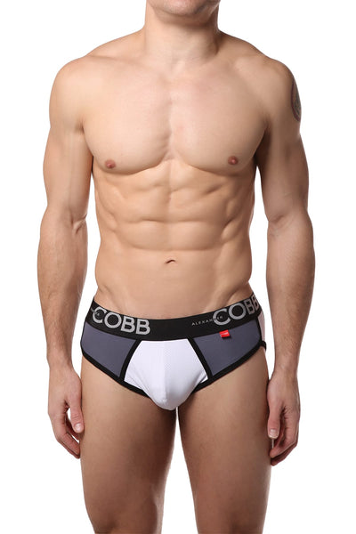 Alexander Cobb Grey Active Mesh Slip Brief