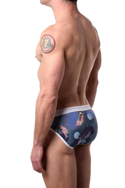 Alexander Cobb Navy/Multi Icarus Swim Brief thumbnail 2