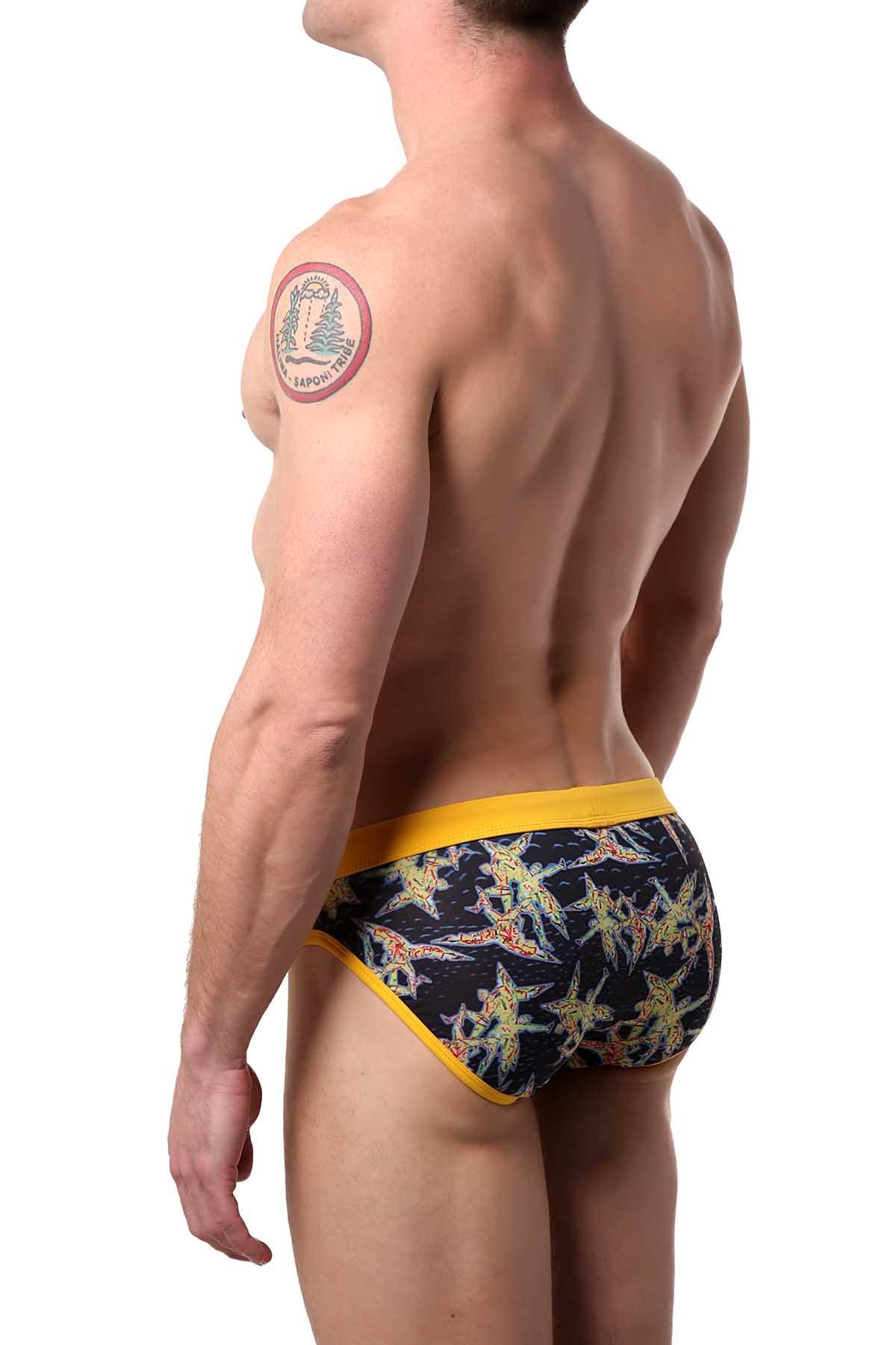 Alexander Cobb Yellow Dedalus Swim Brief