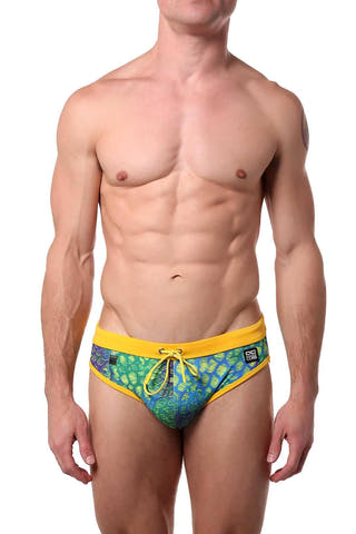 Alexander Cobb Yellow Skin Swim Brief