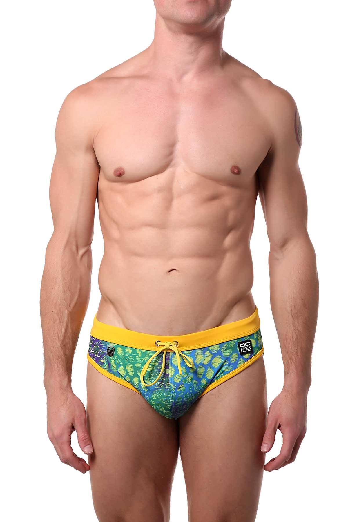 Alexander Cobb Yellow Skin Swim Brief
