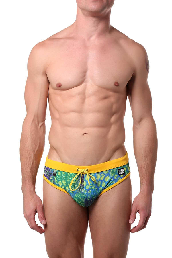 Alexander Cobb Yellow Skin Swim Brief