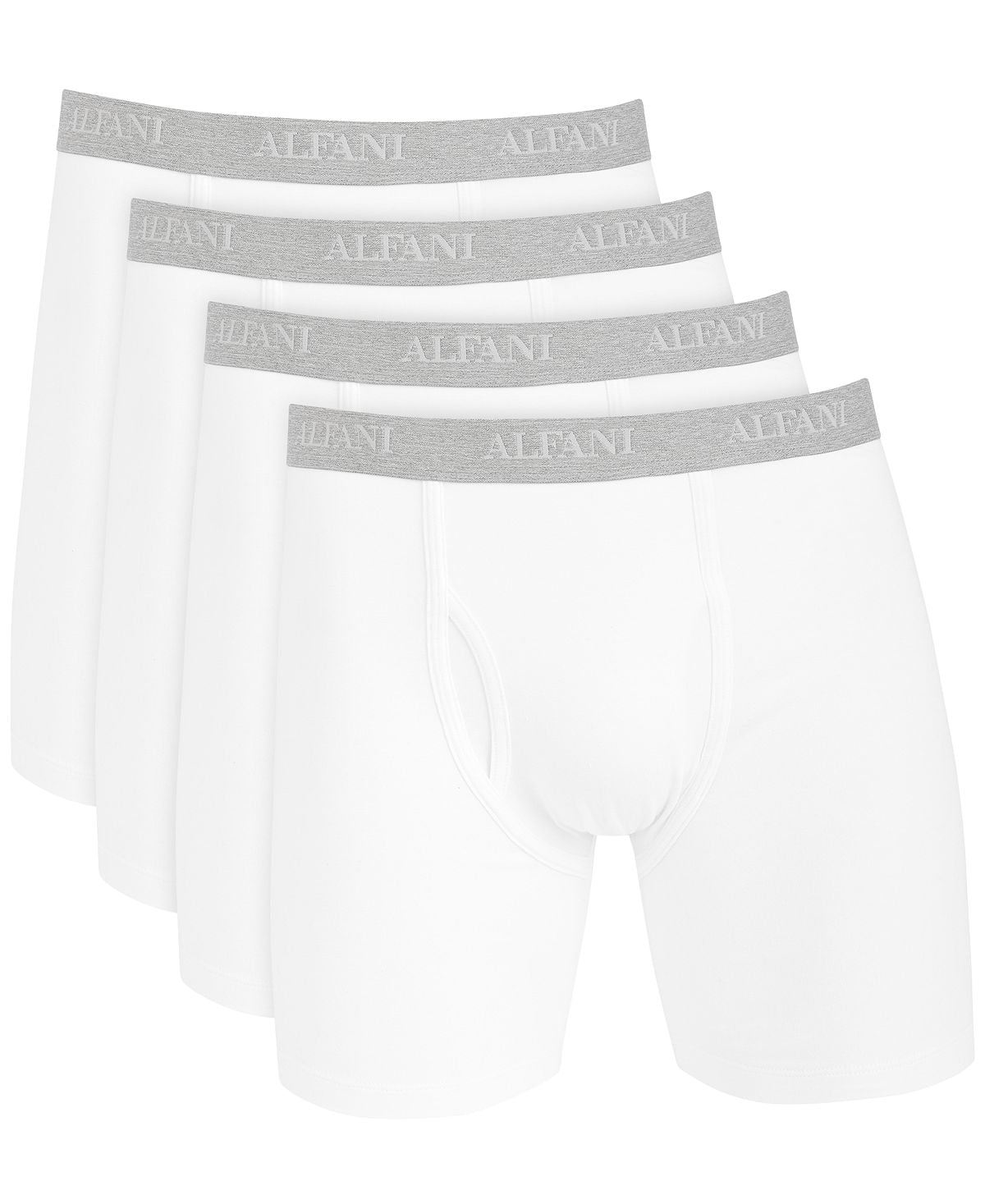 Alfani 4-pk. Stretch Boxer Briefs White