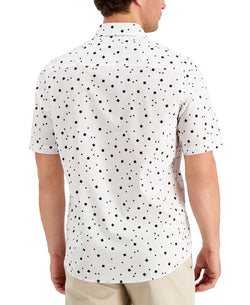 Alfani Abstract Geo Print Shirt Bright White thumbnail 2