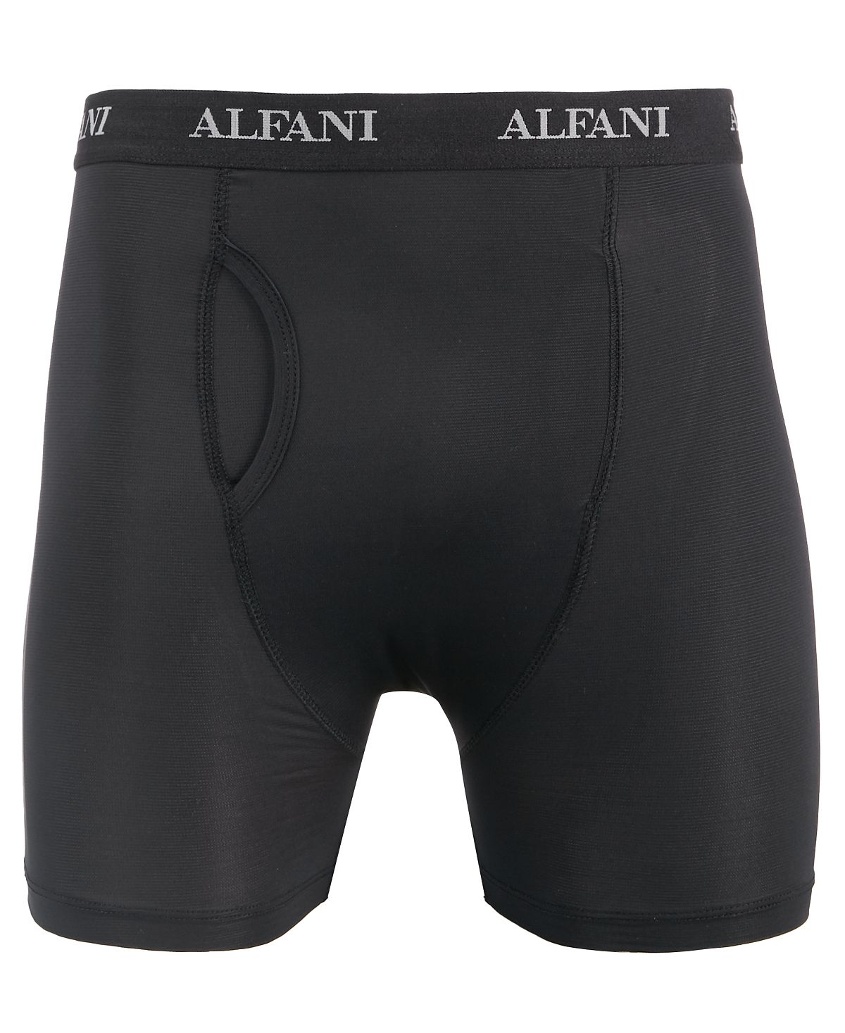 Alfani Air Mesh Quick-dry Moisture-wicking Boxer Briefs Black