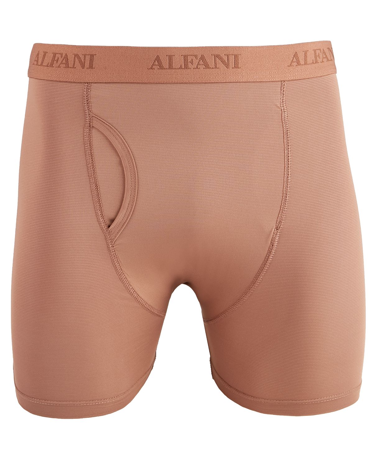 Alfani Air Mesh Quick-dry Moisture-wicking Boxer Briefs Brown