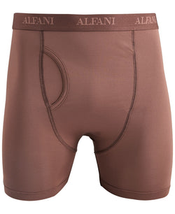 Alfani Air Mesh Quick-dry Moisture-wicking Boxer Briefs Dark Brown thumbnail 2