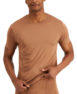 Alfani Air Mesh Undershirt Brown