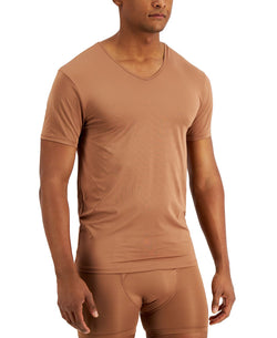 Alfani Air Mesh V-neck Undershirt Brown thumbnail 1