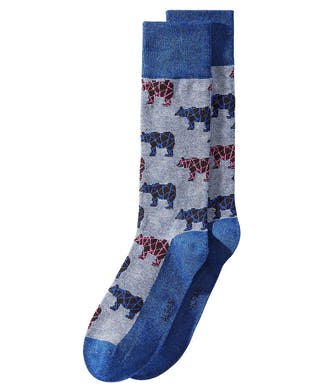 Alfani Alfatech By Bear Textured Socks Navy Black
