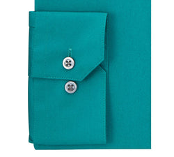 Alfani Alfatech Classic/regular-fit Performance Stretch Moisture-wicking Wrinkle-resistant Solid Dress Shirt Emerald thumbnail 2